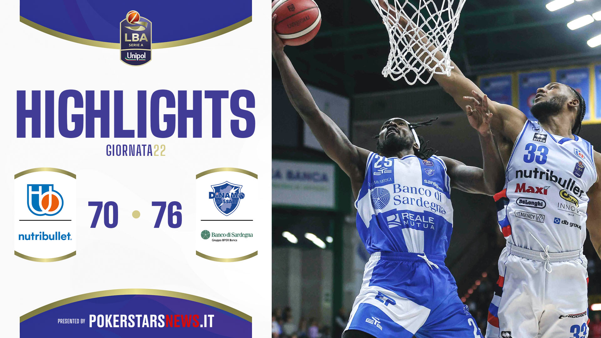 NutriBullet Treviso Basket - Banco di Sardegna Sassari | Serie A Unipol 2024/25